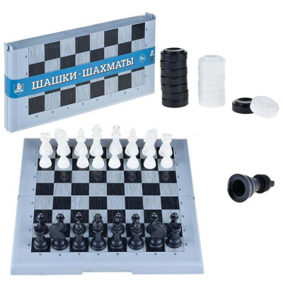 Игра настольная Шашки-Шахматы Десятое королевство 03895